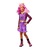Clawdeen wolf colourful playsuit, belt and necklace perfect for Halloween