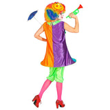 Back view of clown costume dress and pantaloons