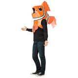 Oversized adult clown fish headpiece costume accessory