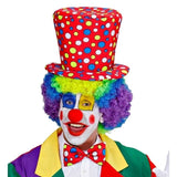 Clown top hat and bow tie red circus accessory