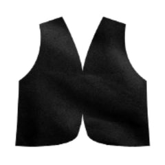 Colonial Black Adult Vest, basic vest without buttons.
