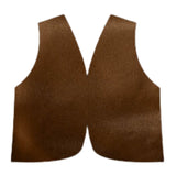 Adult colonial brown vest for historical or Wild West costume