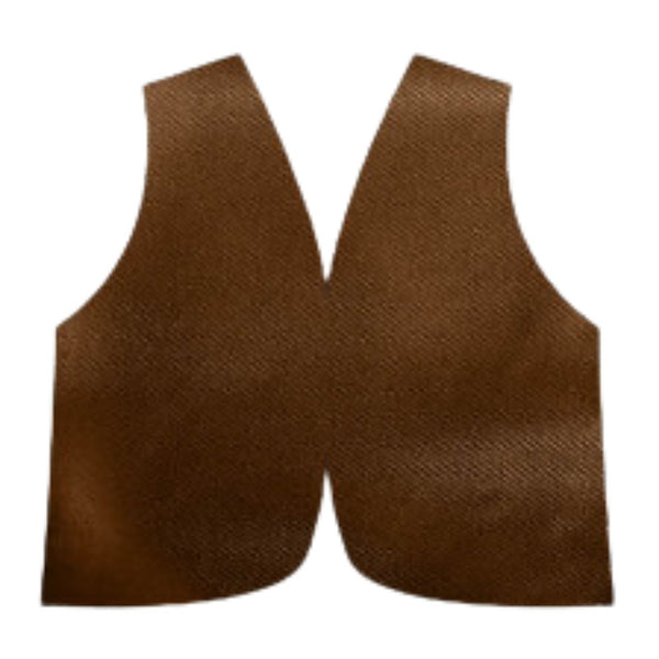 Adult colonial brown vest for historical or Wild West costume