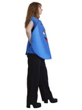 Blue Coloured Chocolate adult novelty costume side view