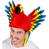 Fun colourful parrot-themed hat for parties and events