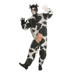 Comical Cow, adult with udder and horned headdress.
