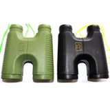 Costume binoculars made from hard plastic in either green or black.