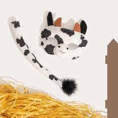Cow ears and tail set deluxe animal costume accessory