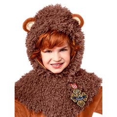 Child wearing deluxe Cowardly Lion costume from The Wizard of Oz for Book Week