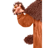 Cowardly lion child costume showing sleeve and tail