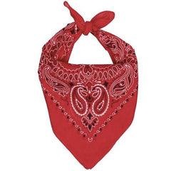 Cowboy bandana costume accessory in assorted colours – red, rainbow, brown, blue, white, black