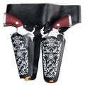Cowboy Costume Toy Gun Set – Black & White Holsters