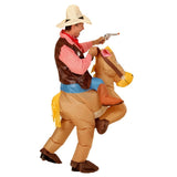 Wild West themed inflatable horse riding costume