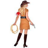 Back view of cowgirl costume for women