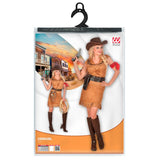 Packaging for cowgirl costume.