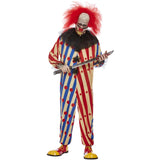 Clown costume with face mask and ruffle