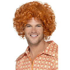 curly ginger afro wig retro disco costume wig