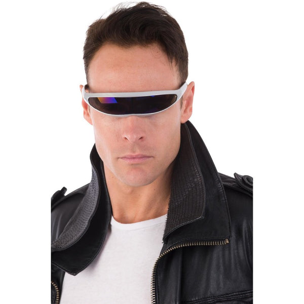 thumbnail image 2 of Metal-X Penny Cyclops Sunglasses – Polarized Silver Iridium Lenses, UV400, Made In USA 2 of 6