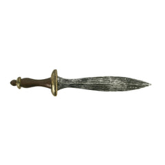 46cm dagger with realistic wood-look handle, ideal for Viking, medieval, or Halloween costumes