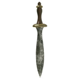46cm dagger with realistic wood-look handle, ideal for Viking, medieval, or Halloween costumes
