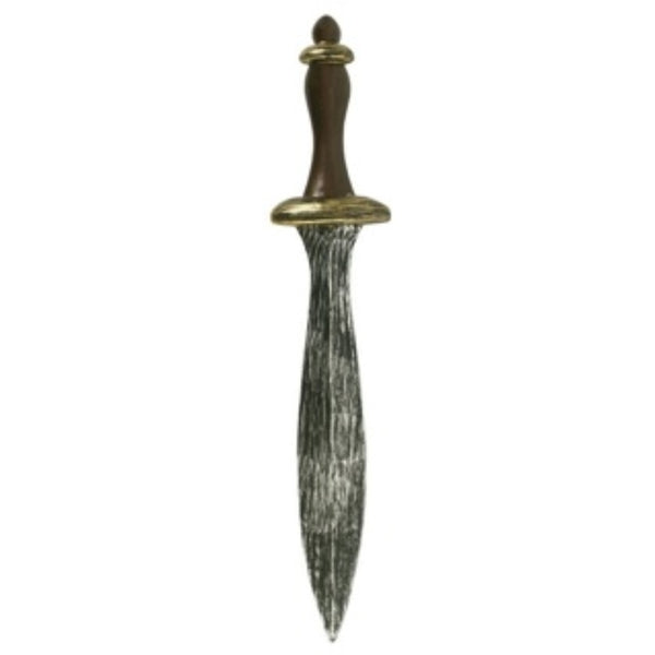 46cm dagger with realistic wood-look handle, ideal for Viking, medieval, or Halloween costumes