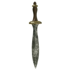 46cm dagger with realistic wood-look handle, ideal for Viking, medieval, or Halloween costumes