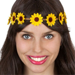 Daisy chain headband in yellow or white