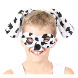 Close up of Dalmation Headband & Mask Set for kids.