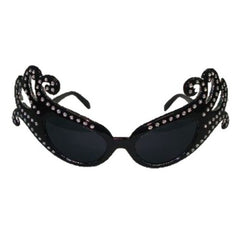 dame edna glasses tinted with clear diamantes.