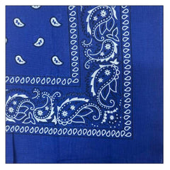 Dark Blue Paisley Cowboy Bandana – classic western paisley print for cowboy and cowgirl costumes