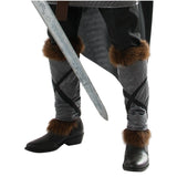 Dark Prince Deluxe Costume-Adult, boot tops with fur trim.