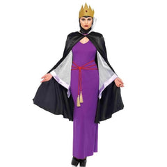 dark queen costume ladies fairytale villain dress cape
