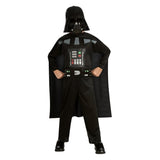 Child wearing an officially licensed Darth Vader Classic Star Wars costume with cape and mask, perfect for Book Week, May the 4th and Halloween.