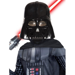 darth vader classic costume child, jumpsuit, mask, detachable cape.