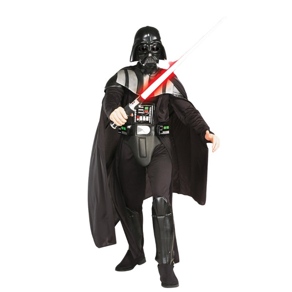 Deluxe Darth Vader adult costume with jumpsuit, cape, and 3D mask – Star Wars cosplay outfit
