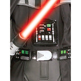 Darth Vader Deluxe Star Wars boys costume with 3d chest and belt, foam shoulder pads.
