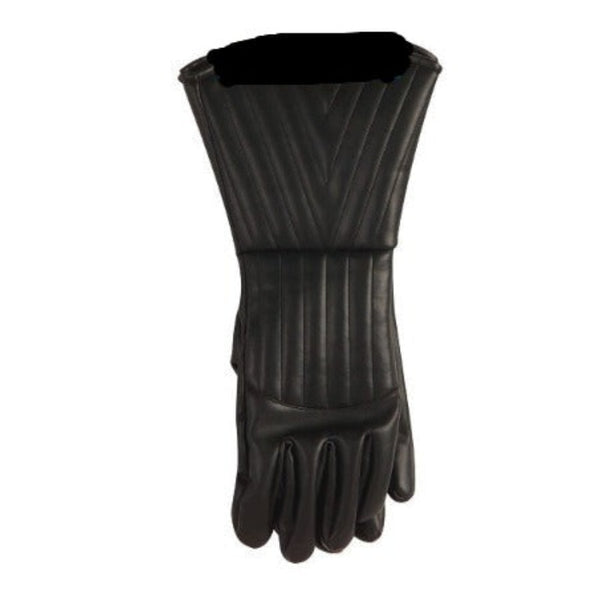 Darth Vader Gloves - Adult, black with detail.
