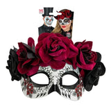 Day of the Dead Floral Eye Mask in Widmann Packaging