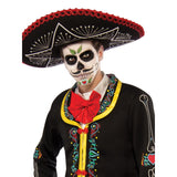 Day of the Dead Senor Muerto Costume skeleton jacket and red bow tie