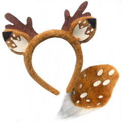 Deluxe Deer Animal Set with headband and tail by Sweida’s Party – perfect for Book Week, animal parties, and Christmas costumes.