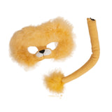 Deluxe Lion Animal Set – mask and tail costume set for Book Week, Jungle, and Letter L themed parties.