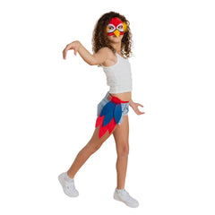 Deluxe Animal Set - Parrot, kids mask and tail.