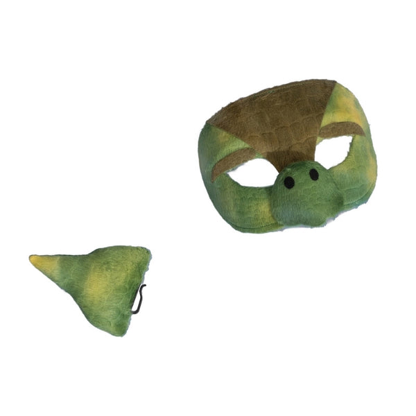 Deluxe Turtle Animal Set – mask and tail costume set for Book Week, Letter T, and Under the Sea themed parties