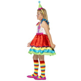 Deluxe Clown Girl Costume, dress and mini hat.