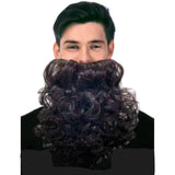 curly costume beard assorted colours with elastic strap