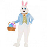 Deluxe Easter Bunny men’s costume plush jumpsuit