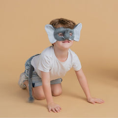 Deluxe Elephant Animal Set with trunked mask and tail by Little Safari