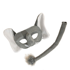Deluxe Elephant Animal Set with trunked mask and tail by Little Safari