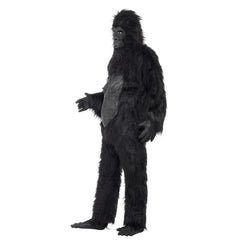 Deluxe Gorilla Adult Costume, long faux fur with latex tummy, mask, gloves and feet. 