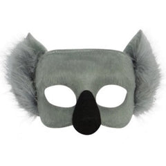 Deluxe Koala Animal Mask with fluffy grey ears by Little Safari
